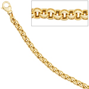 Erbskette 585 Gelbgold 6,1 mm 45 cm Gold Kette Halskette Goldkette Karabiner