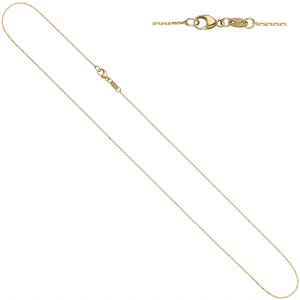 Ankerkette 585 Gelbgold diamantiert 0,6 mm 42 cm Gold Kette Halskette Goldkette