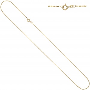 Ankerkette 333 Gelbgold diamantiert 1,6 mm 60 cm Gold Kette Halskette Goldkette