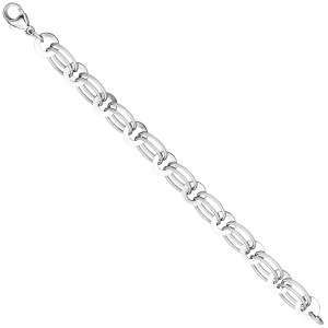 Armband 925 Sterling Silber rhodiniert 19 cm Silberarmband Karabiner