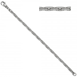 Armband 925 Sterling Silber rhodiniert 19 cm Silberarmband Karabiner