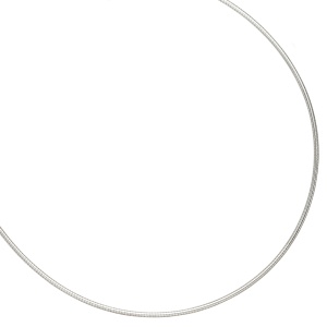 Halsreif 925 Sterling Silber 1,5 mm 50 cm Kette Halskette Silberhalsreif