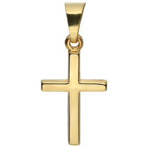 Anhänger Kreuz 333 Gold Gelbgold Kreuzanhänger Goldkreuz