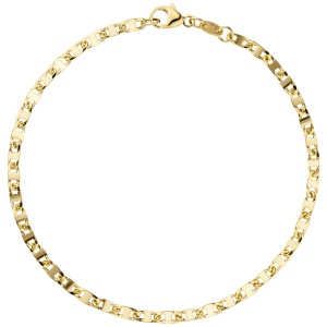 Armband 585 Gold Gelbgold 19 cm Goldarmband Karabiner