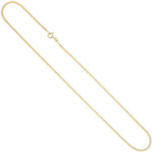 Preview: Panzerkette 333 Gelbgold 2,1 mm 45 cm Gold Kette Halskette Goldkette Federring