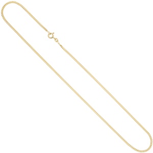 Panzerkette 333 Gelbgold 2,1 mm 60 cm Gold Kette Halskette Goldkette Federring