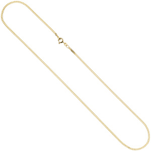 Panzerkette 585 Gelbgold 2,1 mm 45 cm Gold Kette Halskette Goldkette Federring