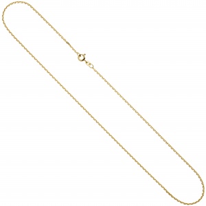 Ankerkette 333 Gelbgold 1,6 mm 45 cm Gold Kette Halskette Goldkette Federring