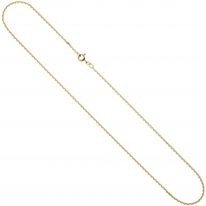 Ankerkette 585 Gelbgold 1,6 mm 42 cm Gold Kette Halskette Goldkette Federring