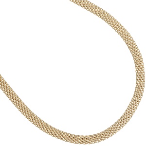 Collier Statement Halskette 925 Sterling Silber gold vergoldet 45 cm Kette