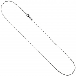 Gliederkette 925 Silber 1,4 mm 45 cm Halskette Kette Silberkette Karabiner