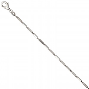 Gliederkette 925 Silber 1,4 mm 45 cm Halskette Kette Silberkette Karabiner