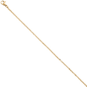 Preview: Halskette Edelstahl gold farben beschichtet 2,2 mm 46 cm Kette