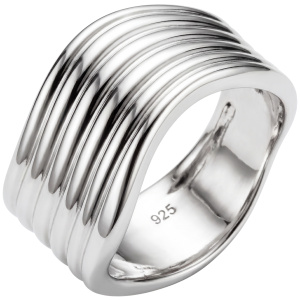 Damen Ring breit 925 Sterling Silber Silberring