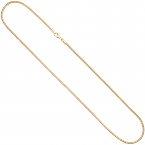 Schlangenkette aus 333 Gelbgold 1,9 mm 42 cm Gold Kette Halskette Goldkette