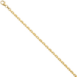 Ankerarmband 333 Gold Gelbgold diamantiert 21 cm Armband Goldarmband