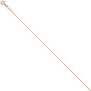 Venezianerkette 925 Silber rotgold vergoldet 0,8 mm 50 cm Kette Halskette