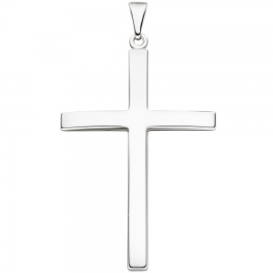 Anhänger Kreuz schmal 925 Silber Kreuzanhänger Silberanhänger Silberkreuz