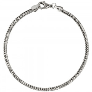 Fuchsschwanzarmband 925 Sterling Silber 19 cm Armband Silberarmband