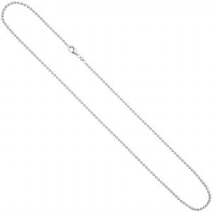 Kugelkette 925 Silber 2,0 mm 45 cm Kette Halskette Silberkette Karabiner