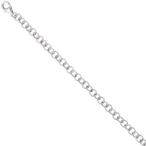 Rundankerarmband 925 Sterling Silber 19 cm Armband Silberarmband Ankerarmband