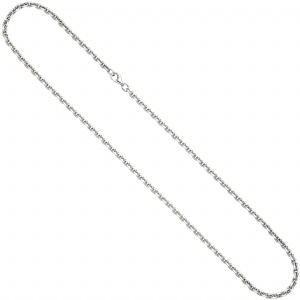 Ankerkette 925 Silber diamantiert 3,4 mm 50 cm Kette Halskette Silberkette