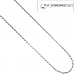 Ankerkette 925 Silber diamantiert 3,4 mm 50 cm Kette Halskette Silberkette