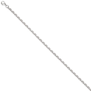 Ankerkette 925 Silber diamantiert 3,4 mm 50 cm Kette Halskette Silberkette