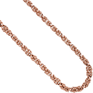 Collier Halskette 925 Sterling Silber rotgold vergoldet 50 cm Kette