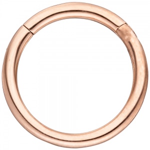 Segmentring Edelstahl rotgold farben Klick-System Scharnier Ringstärke 1,2 mm