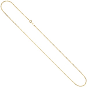 Panzerkette 333 Gelbgold 2,1 mm 80 cm Gold Kette Halskette Goldkette Federring