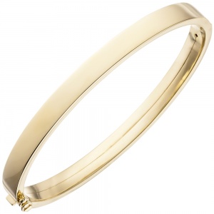 Armreif Armband oval 375 Gold Gelbgold Goldarmband Goldarmreif