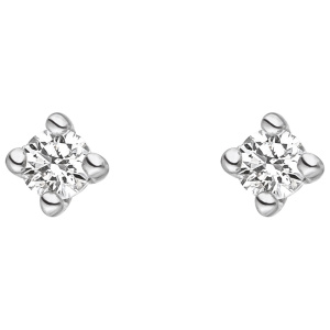 Ohrstecker 585 Gold Weißgold 2 Diamanten Brillanten Ohrringe Diamantohrstecker