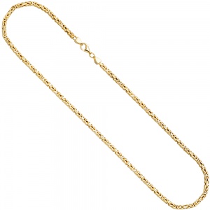 Königskette 925 Sterling Silber gold vergoldet 3,2 mm 60 cm Kette Halskette