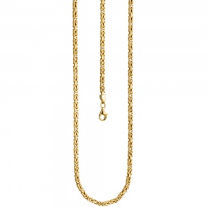 Königskette 925 Sterling Silber gold vergoldet 3,2 mm 60 cm Kette Halskette