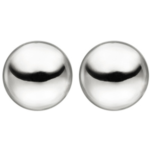 Preview: Ohrstecker Kugel 10 mm 925 Sterling Silber Ohrringe Kugelohrstecker