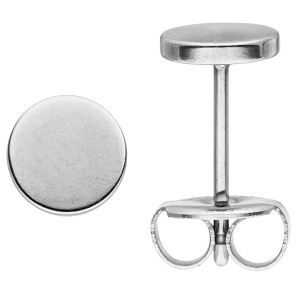 Ohrstecker Studs 6 mm aus Edelstahl Ohrringe