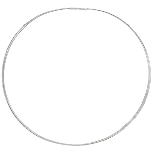 Preview: Halsreif 5-reihig Edelstahl 45 cm