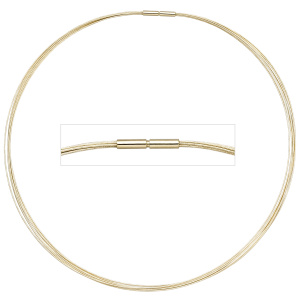 Halsreif 7-reihig 585 Gold Gelbgold 50 cm Goldkette Goldreif