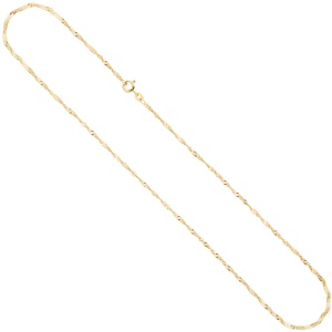 Schmuck-Set 585 Gold Gelbgold Granate und Diamanten mit Kette 42 cm
