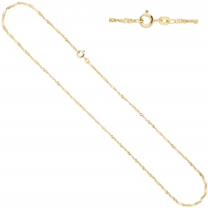 Schmuck-Set 585 Gelbgold bicolor 3 Perlen 4 Diamanten Ohrringe und Kette 42 cm