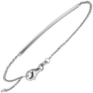 Armband 585 Gold Weißgold 18 cm Weißgoldarmband