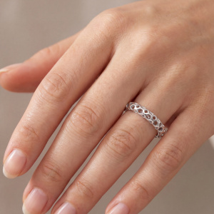 Preview: Damen Ring 925 Sterling Silber Silberring