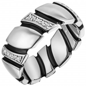 Damen Ring 925 Sterling Silber 30 Zirkonia Silberring