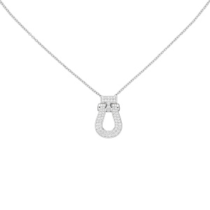 Collier 925 Sterling Silber 64 Zirkonia 45 cm Silberkette Karabiner