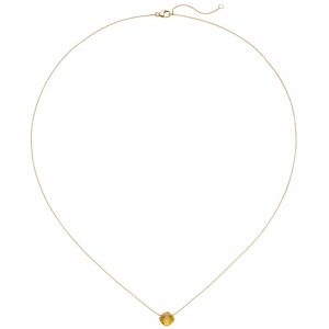 Collier 750 Gold Gelbgold 1 Citrin orange 45 cm