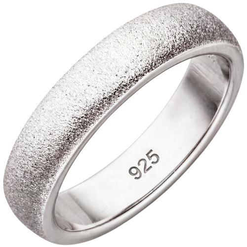 Damen Ring 925 Sterling Silber mit Struktur Silberring