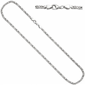 Königskette 925 Sterling Silber 3,1 mm 50 cm Kette Halskette Silberkette