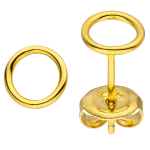 Ohrstecker Kreis Edelstahl Ohrringe