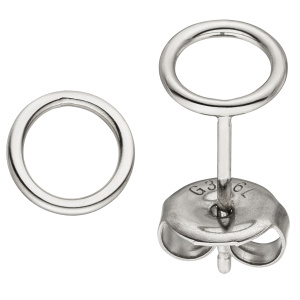 Ohrstecker Kreis Edelstahl Ohrringe